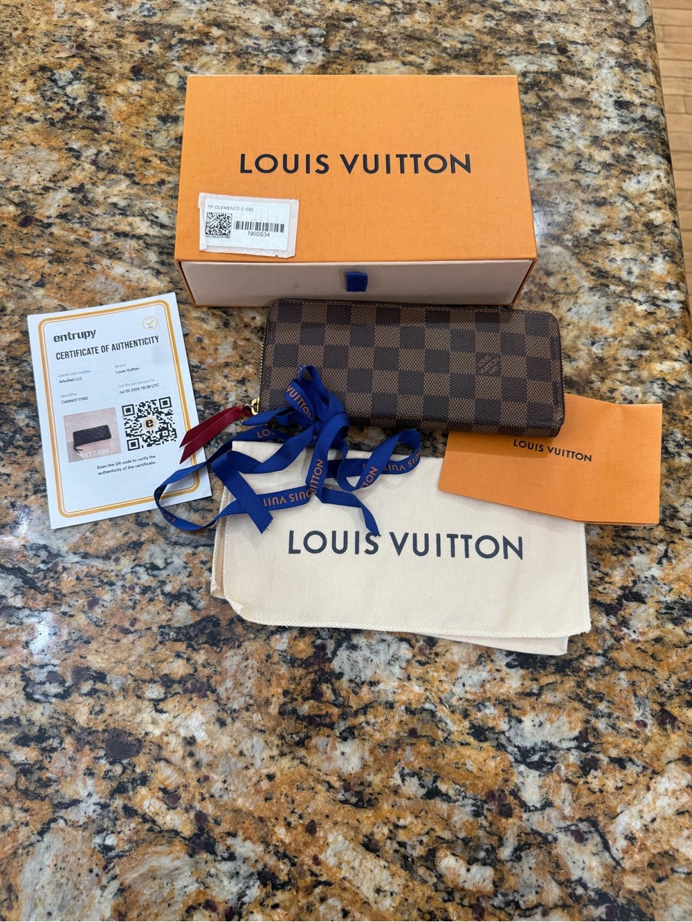 Louis Vuitton Monogram Canvas Clemence Wallet